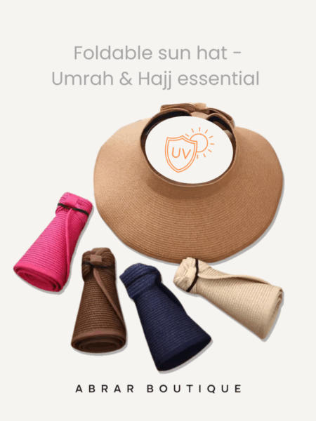 Foldable Sun hat for Umrah & Hajj